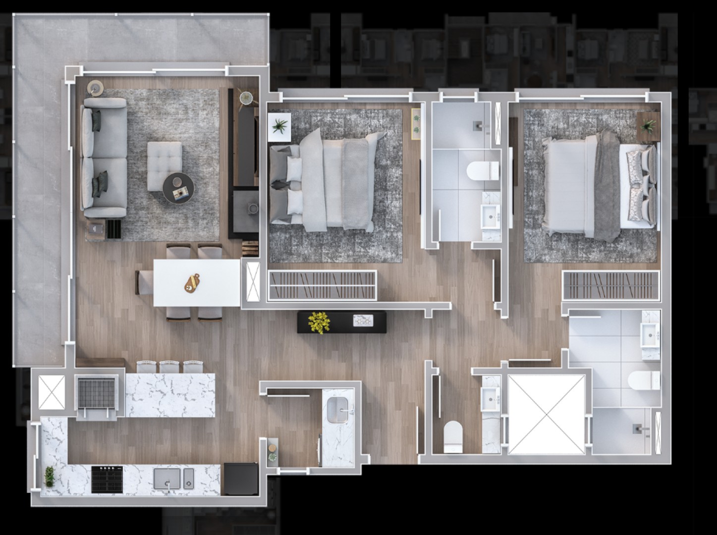 APARTAMENTO - COND VÊNETO - GRAMADO